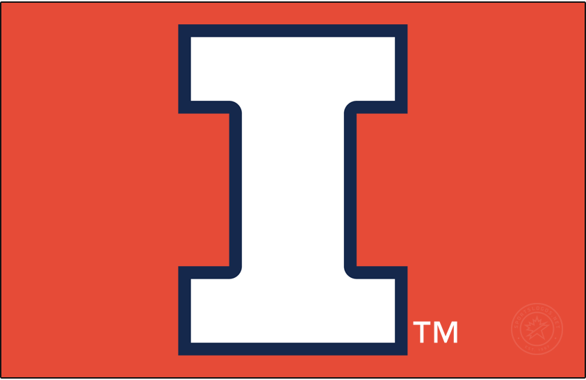 Illinois Fighting Illini 2014-Pres Alt on Dark Logo v2 diy DTF decal sticker